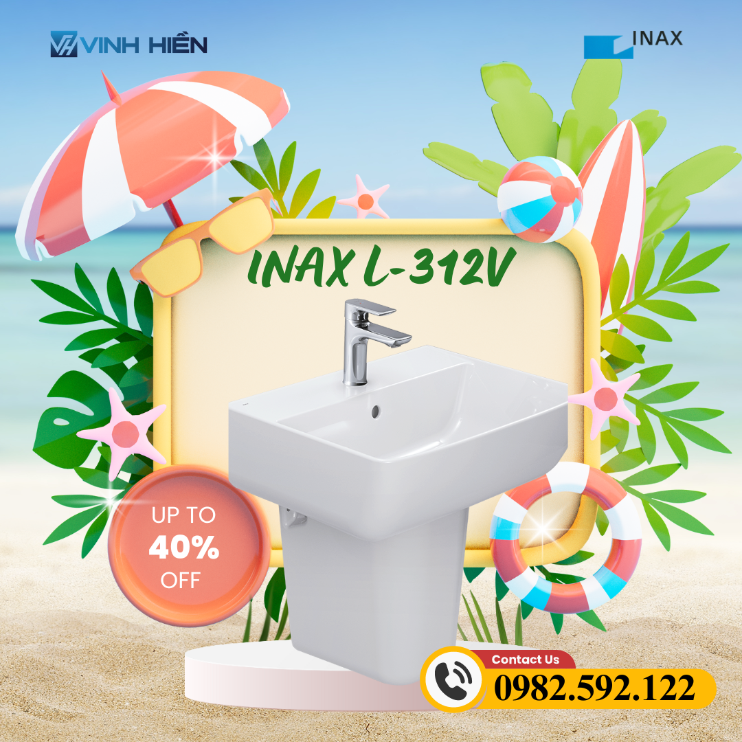 Chậu treo INAX L-312V - Điểm nhấn thẩm mỹ hoàn hảo - Showroom Thiết bị ...